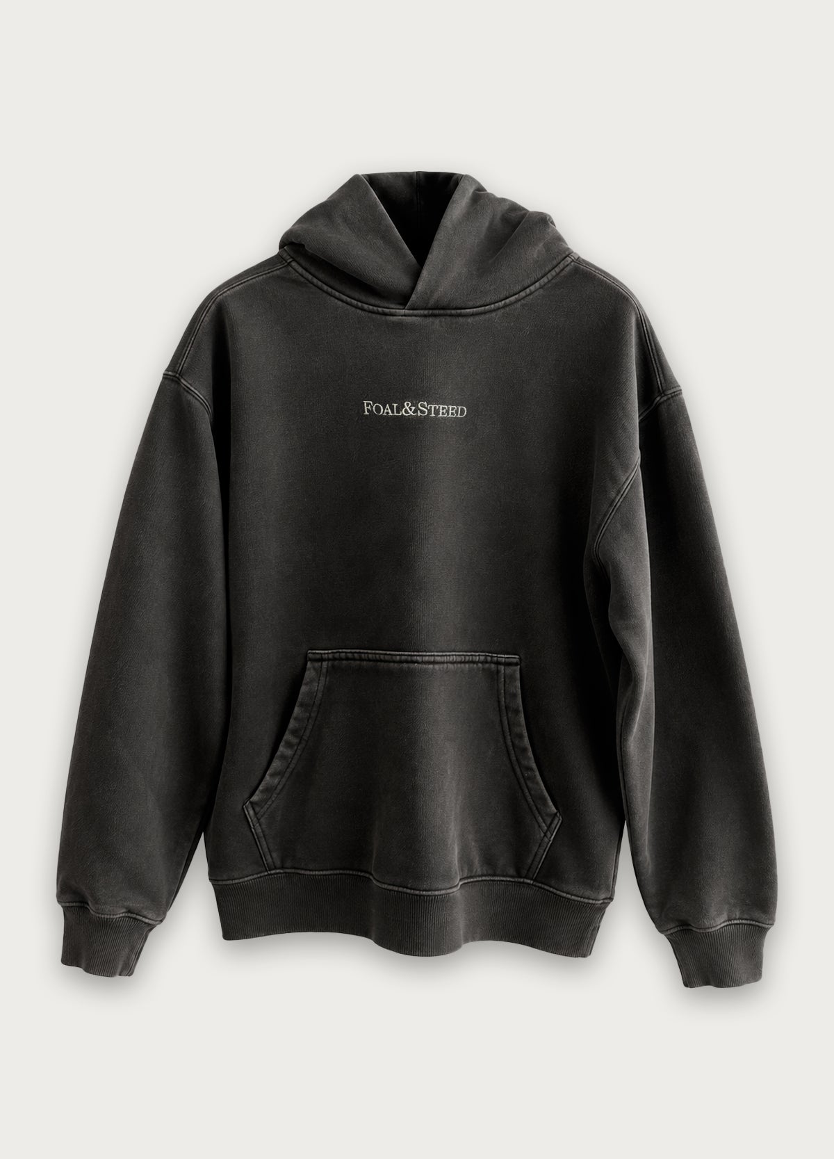 Oversized Faded Charcoal Hoodie