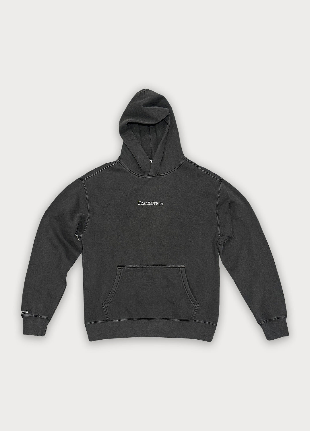 Oversized Faded Charcoal Hoodie