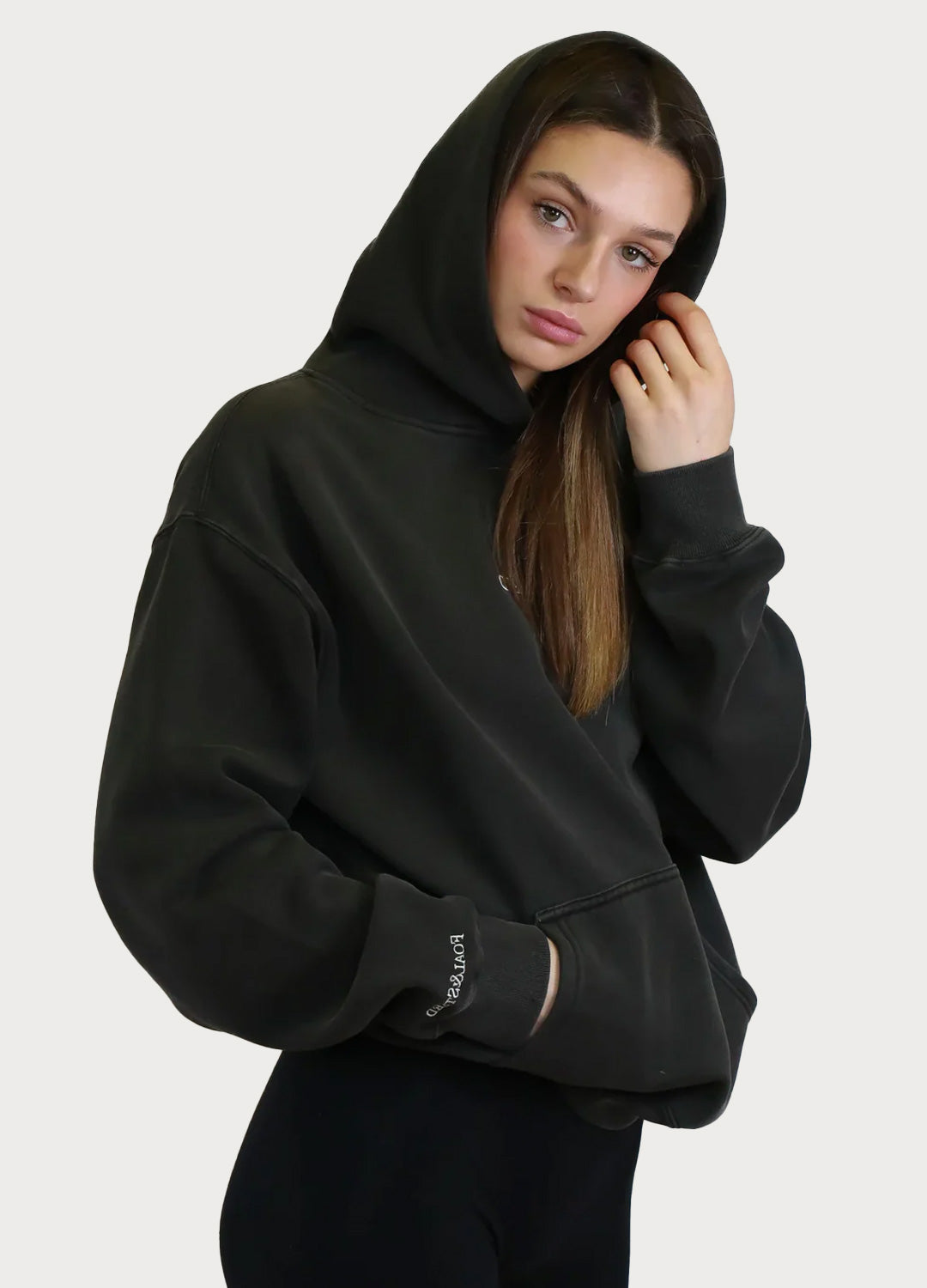Oversized Faded Charcoal Hoodie