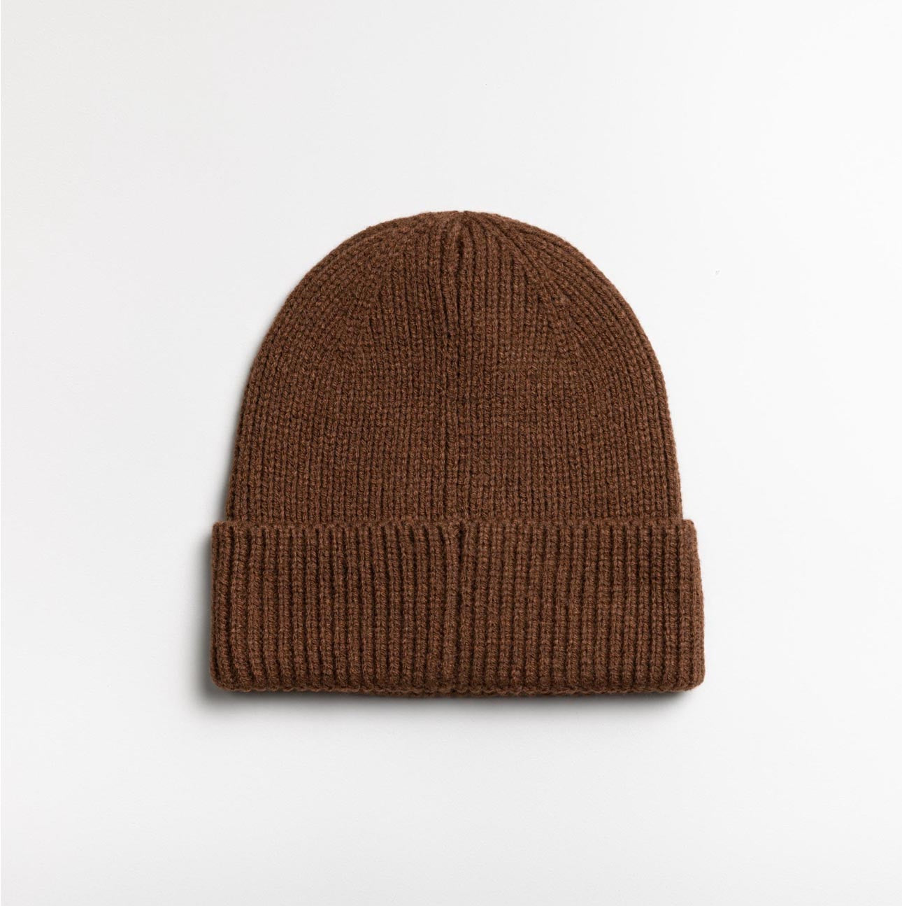 Walnut fashion patch beanie
