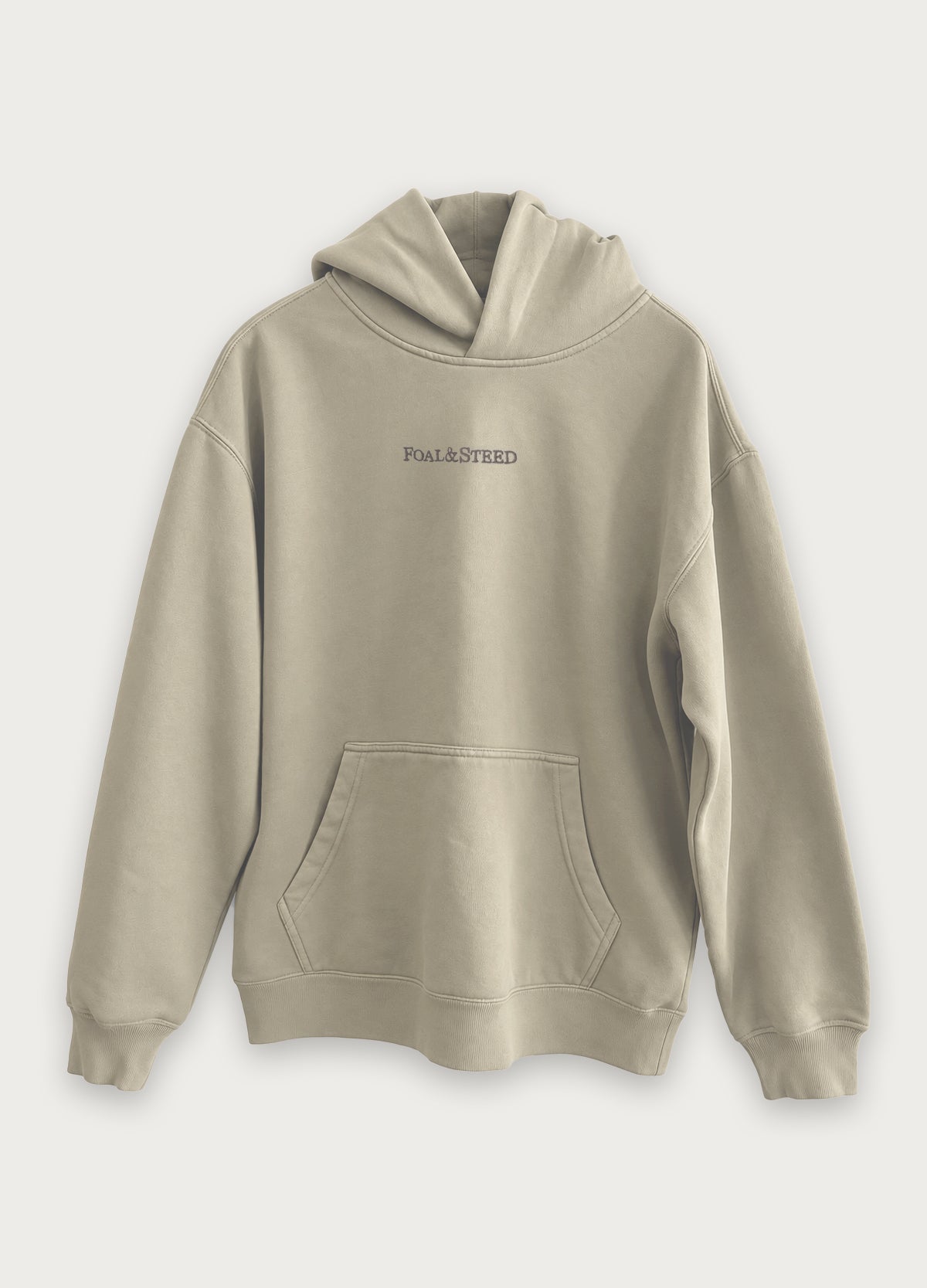 Oversized Faded Taupe Hoodie
