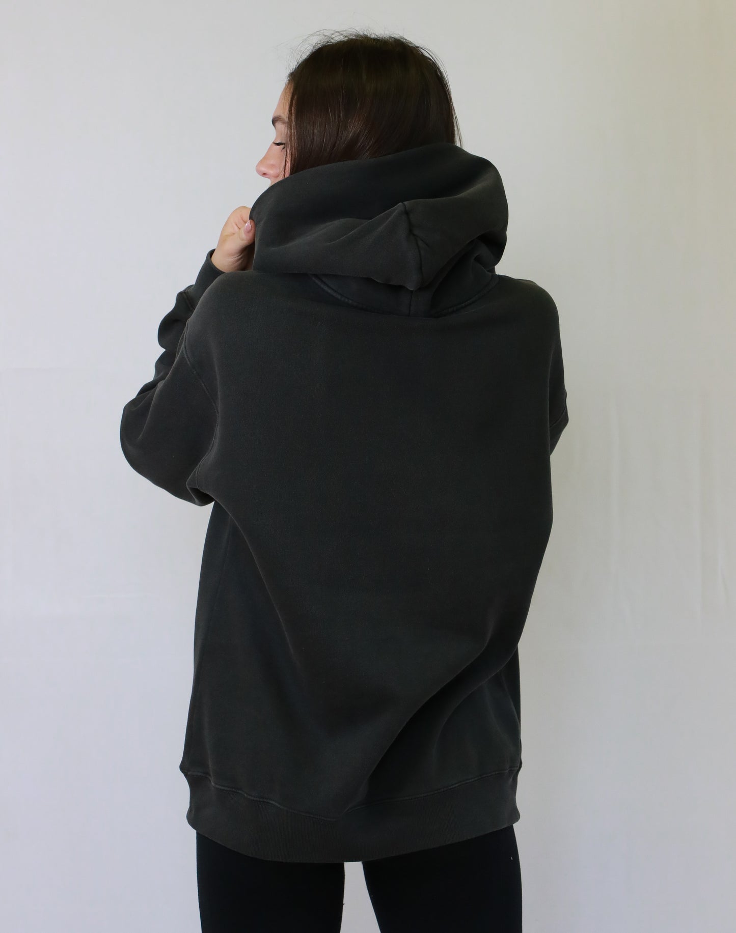 Oversized Faded Charcoal hoodie