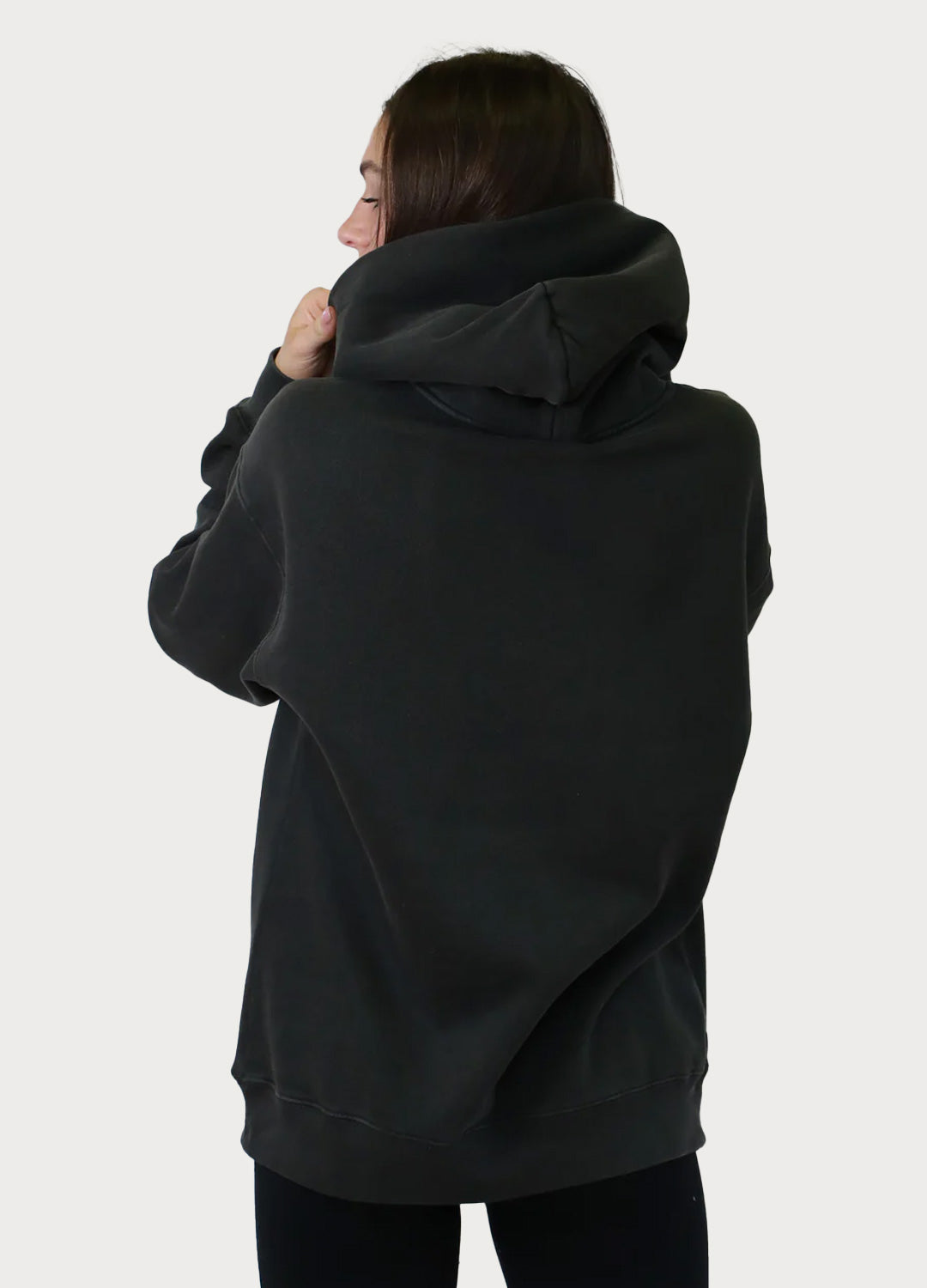 Oversized Faded Charcoal Hoodie