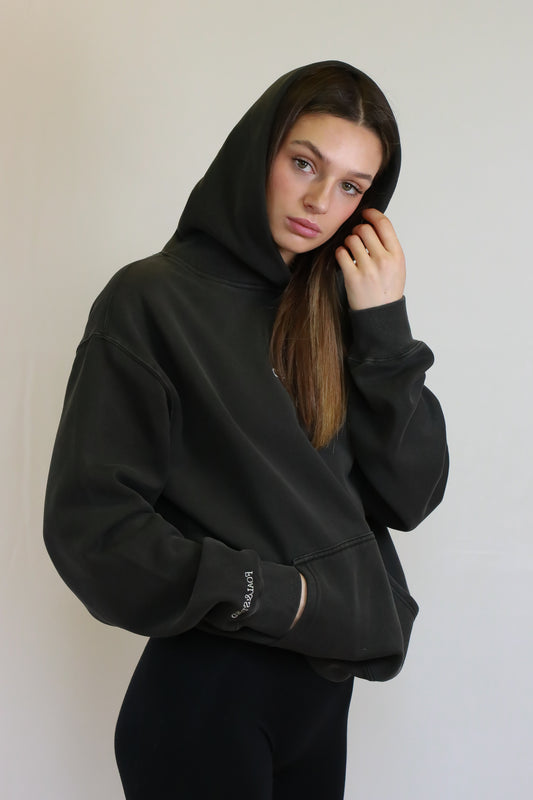 Oversized Faded Charcoal hoodie