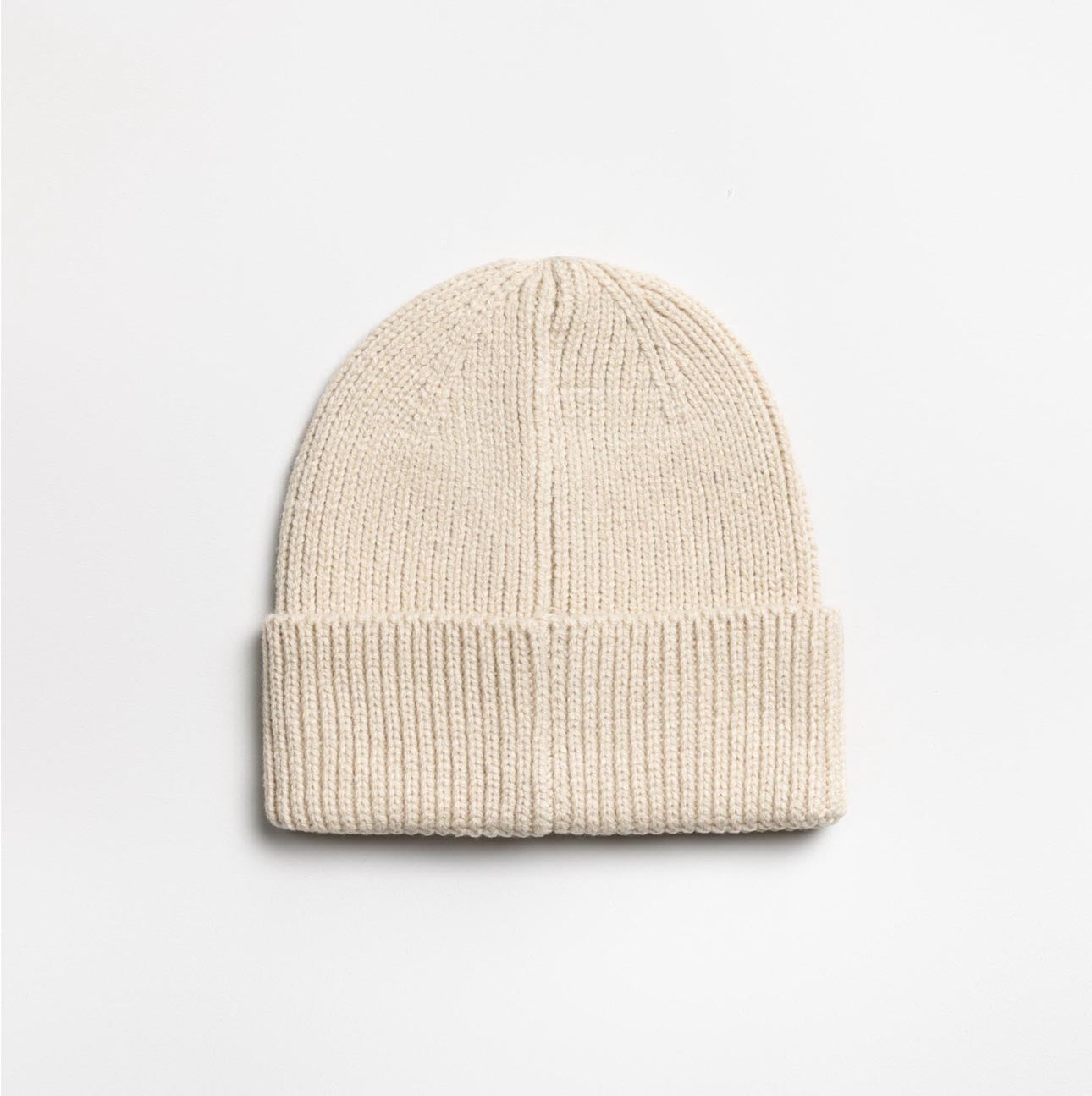 Oatmeal fashion patch beanie